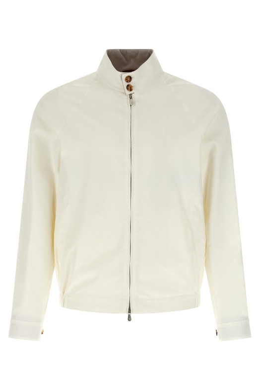 Techno cotton jacket White