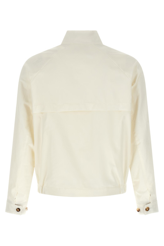 Techno cotton jacket White