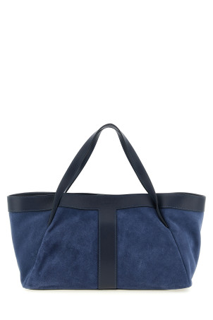 Suede shoulder bag Blue