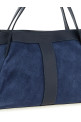 Suede shoulder bag Blue