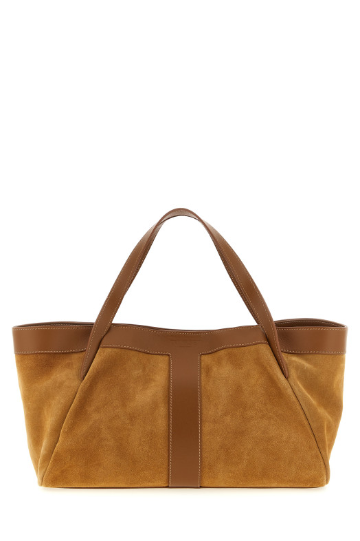 Suede shoulder bag Brown