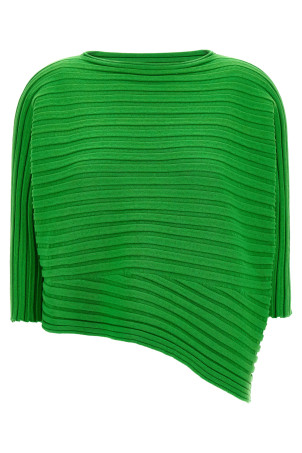 'Cotton Cashmere Knit' top Green