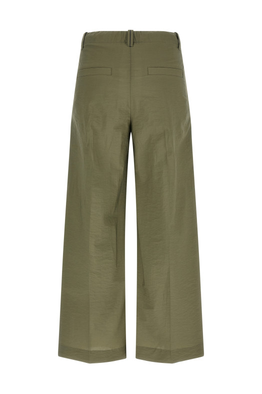 Брюки с двойной заутюжкой Зеленые BRUNELLO CUCINELLI M0F79P9189C3066