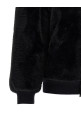 Eco-fur and Re-Nylon reversible bomber jacket Black