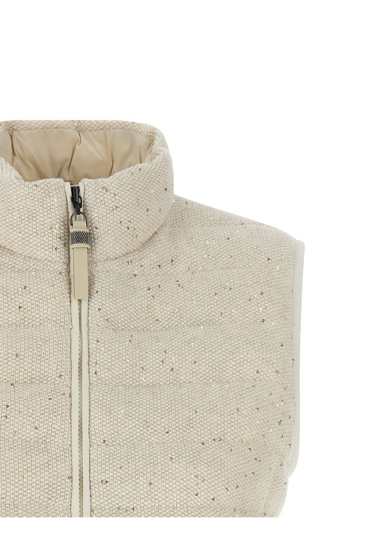 'Dazzling' vest Beige