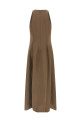 Платье А-силуэта Коричневое BRUNELLO CUCINELLI MH126A5171C2925