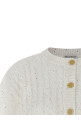 'Dazzling Cable' cardigan White