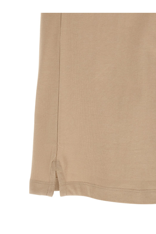 Хлопковая футболка с углеродным покрытием Бежевая BRIONI UJSY0LOD6209595