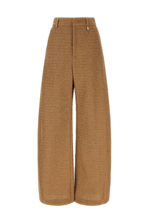 Raffia pants Beige