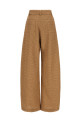 Raffia pants Beige