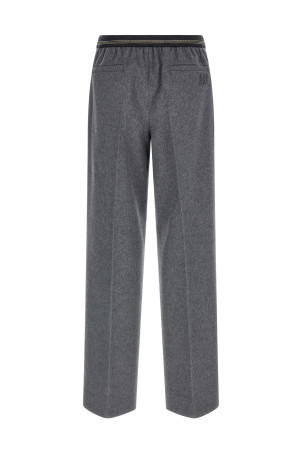 Velour wool pants Gray