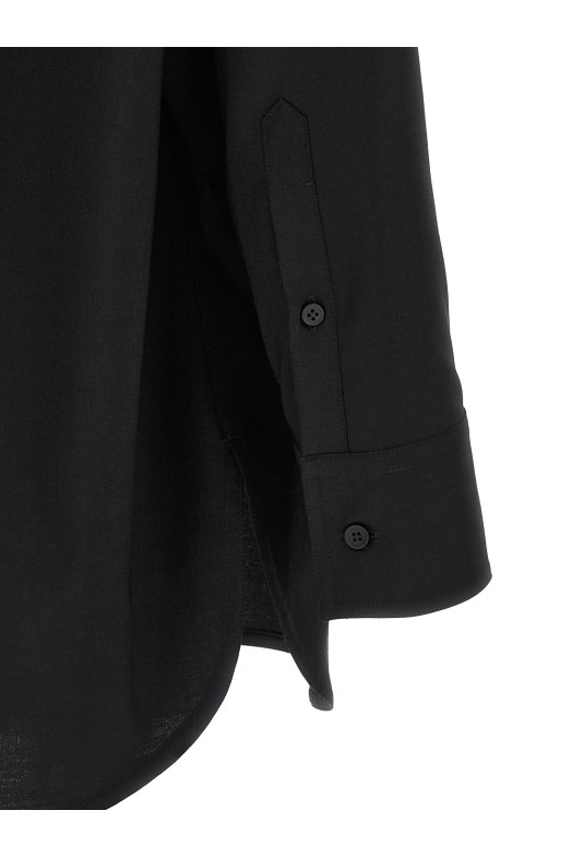 Рубашка с жаккардовой этикеткой Черная MM6 MAISON MARGIELA SH0DT0040M35733900