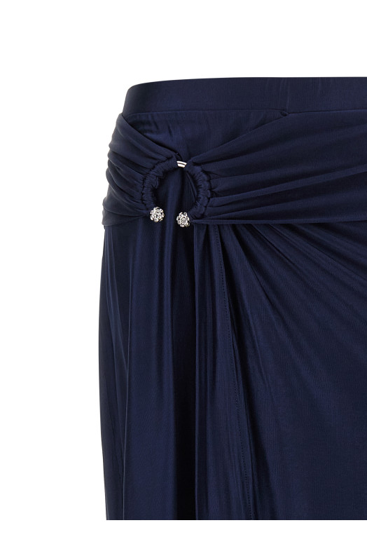 Юбка с проколом Синяя PACO RABANNE 26PJJU601VI0267P481