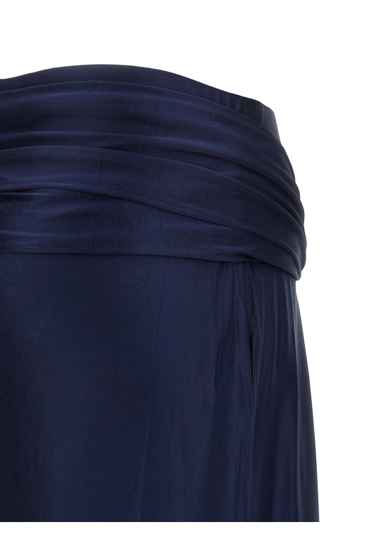 Юбка с проколом Синяя PACO RABANNE 26PJJU601VI0267P481