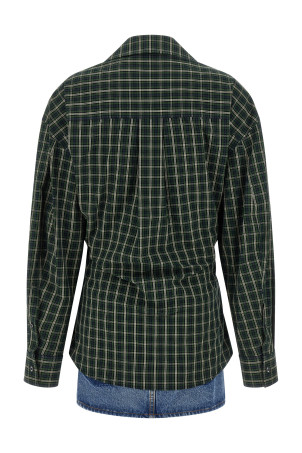 Wallet shirt dress Green