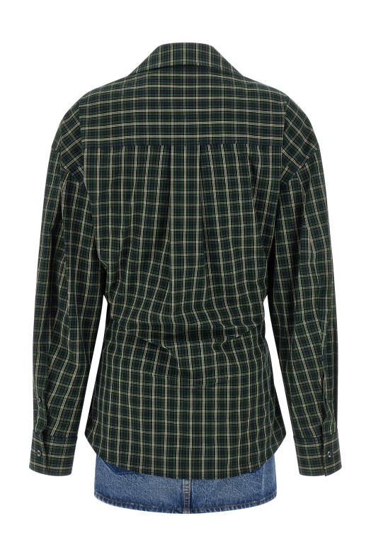 Wallet shirt dress Green