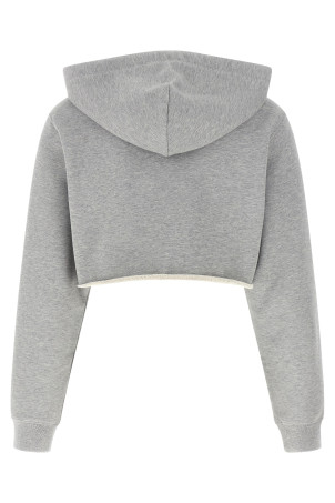 Cropped hoodie Gray