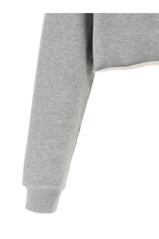 Cropped hoodie Gray