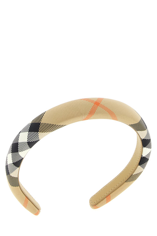 Повязка на голову Burberry Check, бежевая 8108699SANDIPCHECK