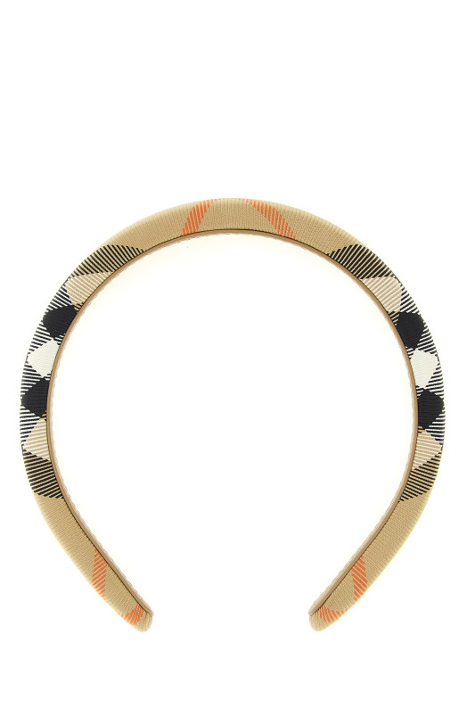 Повязка на голову Burberry Check, бежевая 8108699SANDIPCHECK