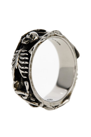 'Dancing Skeleton' ring Silver