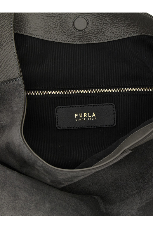 'Furla Lara' large shoulder bag Gray