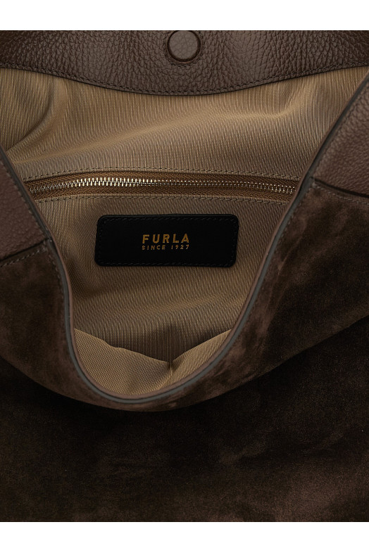 'Furla Lara' large shoulder bag Brown