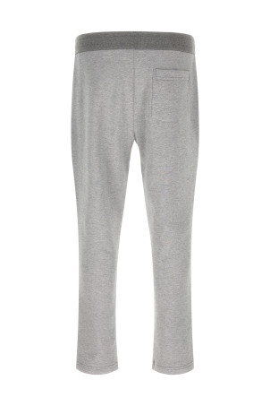 Piqué cotton joggers Gray