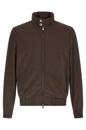 Removable hood jacket Brown