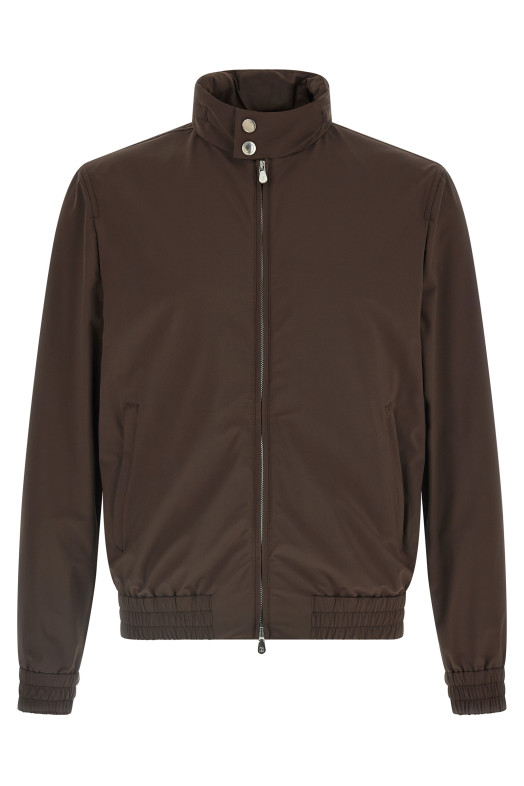 Removable hood jacket Brown