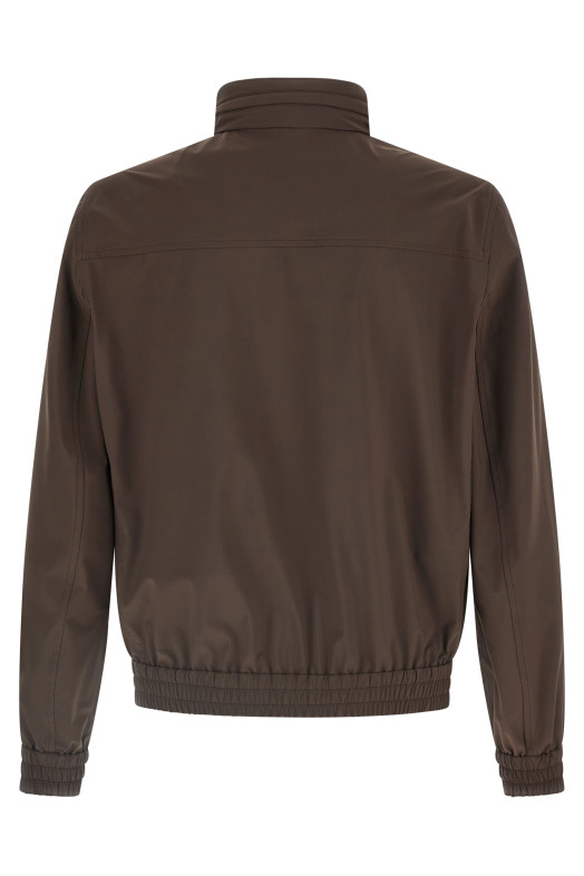 Removable hood jacket Brown