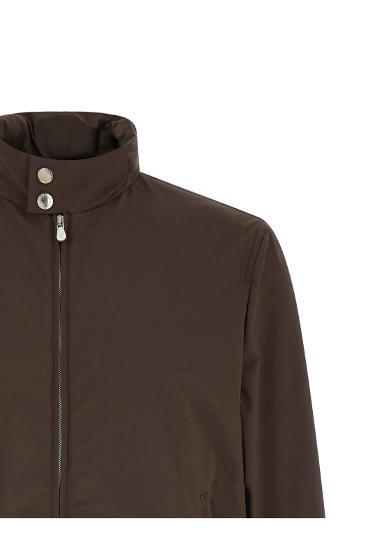 Removable hood jacket Brown