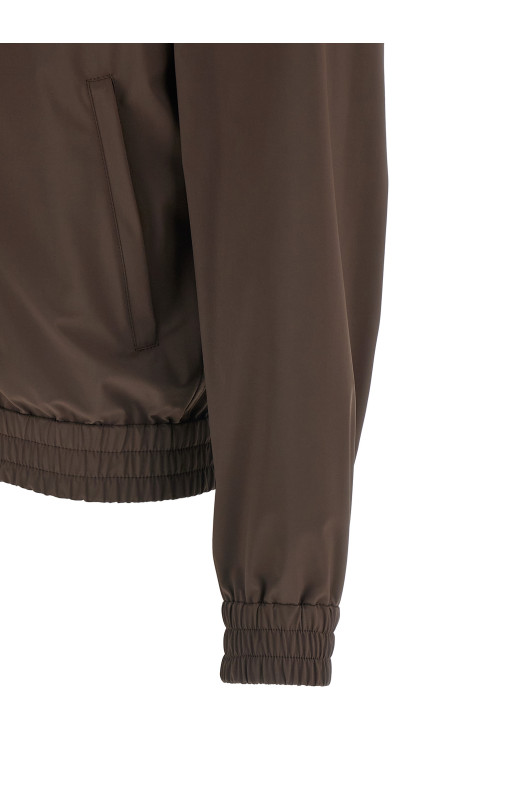 Removable hood jacket Brown