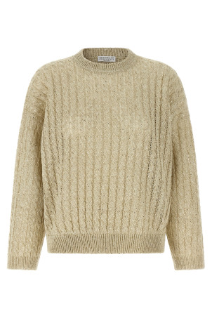 'Dazzling Cable' sweater Beige