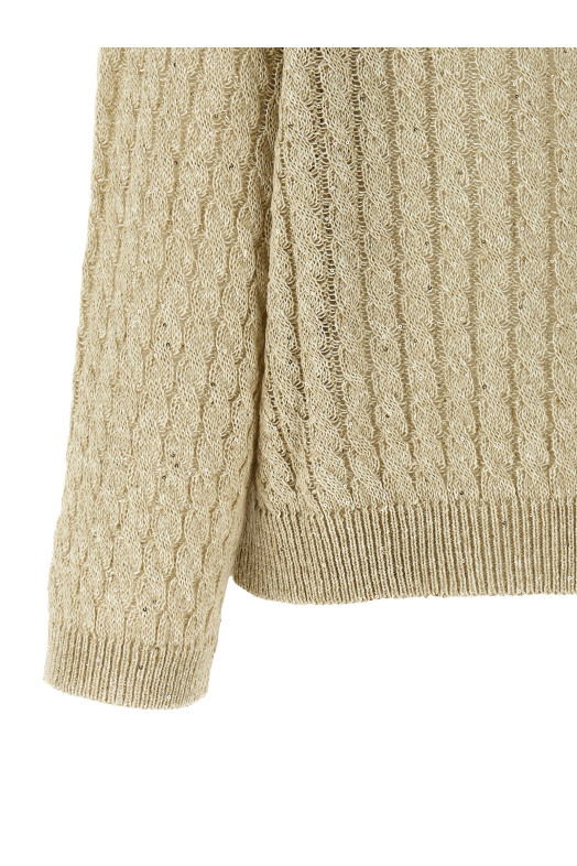 'Dazzling Cable' sweater Beige