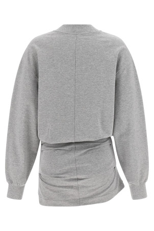 Платье-свитшот Mélange Серый THE ATTICO 260WCA00393183