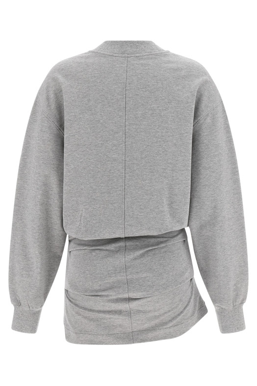 Платье-свитшот Mélange Серый THE ATTICO 260WCA00393183