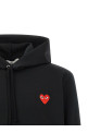 'Red Emblem' patch hoodie Black