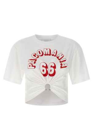 Printed piercing t-shirt White