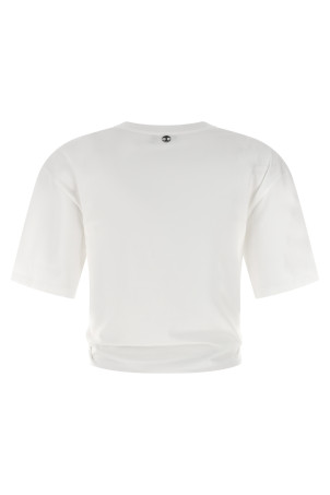 Printed piercing t-shirt White