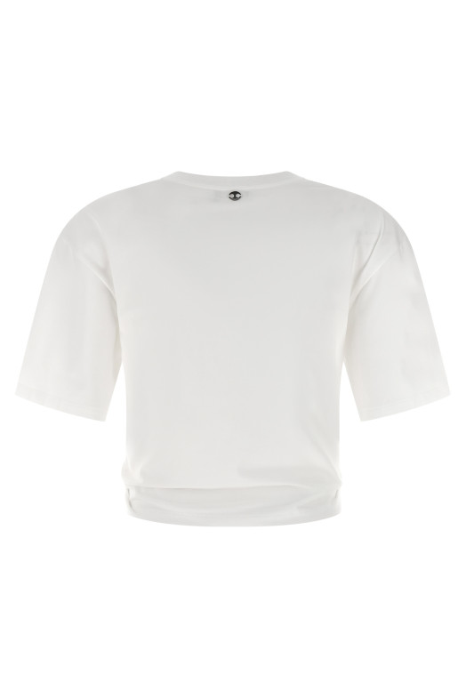 Printed piercing t-shirt White