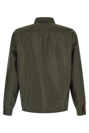 Re-nylon feather shirt Green
