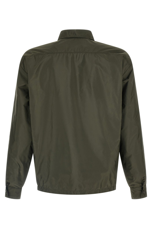 Re-nylon feather shirt Green