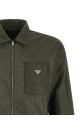 Re-nylon feather shirt Green