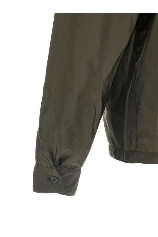 Re-nylon feather shirt Green