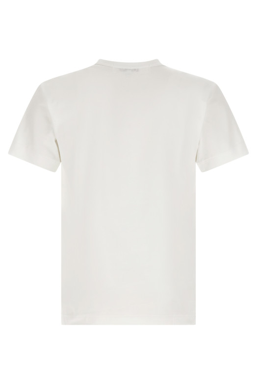 Футболка с принтом в виде гвоздиков Красная COMME DES GARÇONS PLAY AXT8031