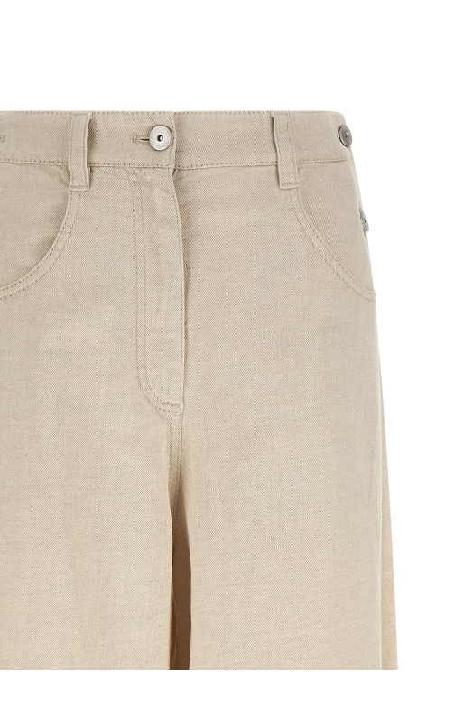 Джинсы «The Maxi Sailor» Бежевые ML108P4061C001