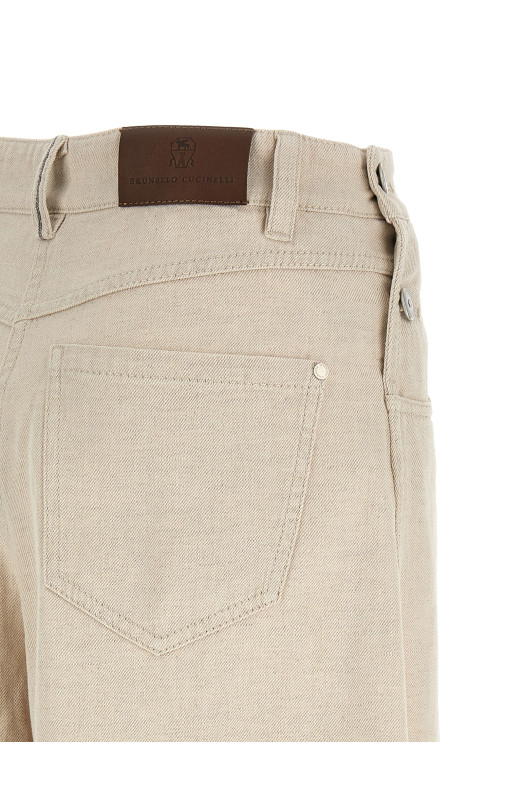 Джинсы «The Maxi Sailor» Бежевые ML108P4061C001