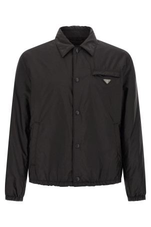Re-nylon feather jacket Black