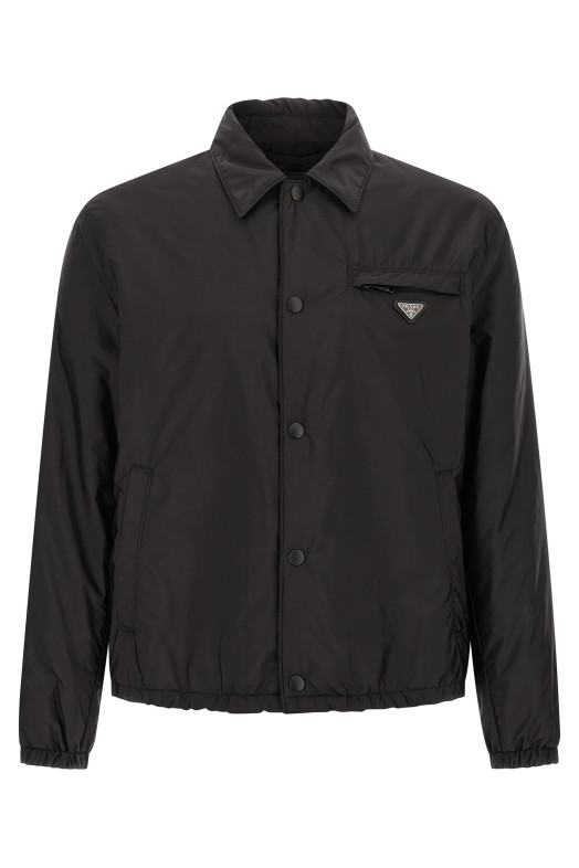 Re-nylon feather jacket Black